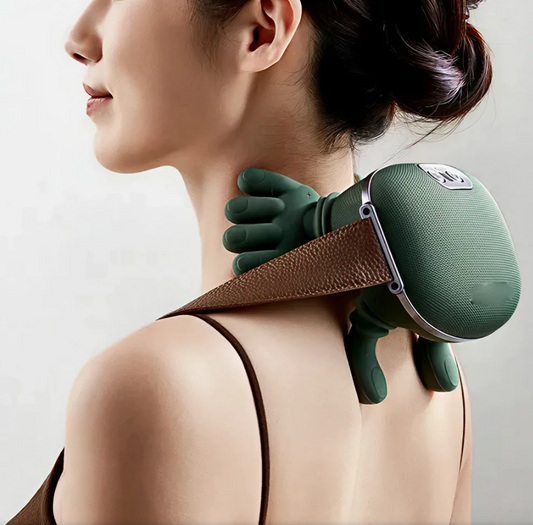 Bionic Neck Shoulder Massager Heated Back Massagers Electric Kneading Muscles Massage Pillow Neck Waist Leg Body 3-Level Modes